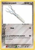 Corkscrew punch