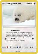 Baby snow seal