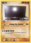 the TV