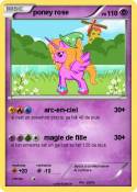 poney rose