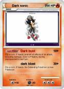 Dark sonic