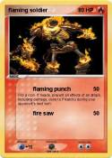 flaming soldier