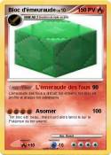 Bloc d'émeuraude