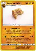 Eaten sandwich