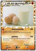 milk and egg