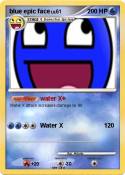 blue epic face