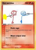 Red and blue
