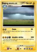 Raging storm