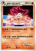 goku ssj2 god X