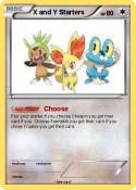 X and Y Starter