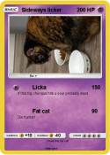 Sideways licker