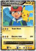 Ash and pikachu
