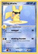 surfing pikachu