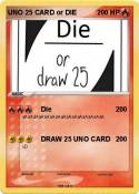 UNO 25 CARD or