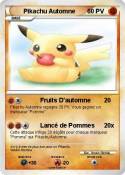 Pikachu Automne
