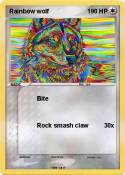 Rainbow wolf