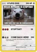 STUPID DOG