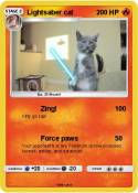 Lightsaber cat