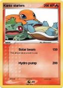 Kanto starters