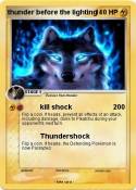 thunder before
