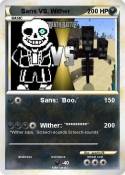 Sans VS. Wither