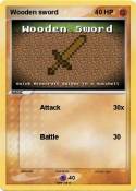 Wooden sword
