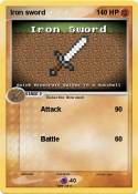 Iron sword