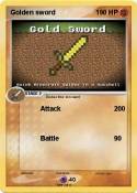 Golden sword