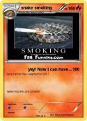snake smoking