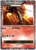 War helicopter