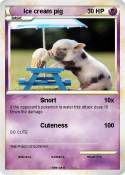 Ice cream pig
