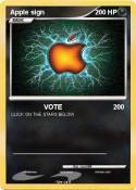 Apple sign