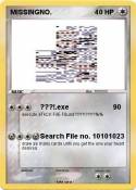 MISSINGNO.
