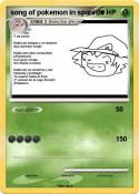 song of pokemon