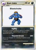 Blast choke