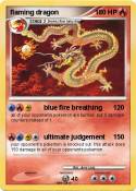 flaming dragon