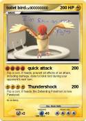 toilet bird