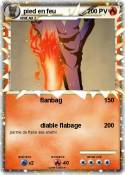 pied en feu