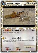 cat with sniper