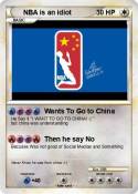 NBA is an idiot