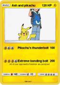 Ash and pikachu