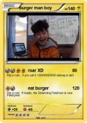 burger man boy
