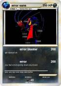 error sans
