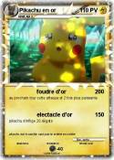 Pikachu en or