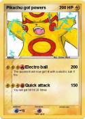 Pikachu got