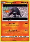 Flaming devil