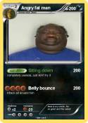 Angry fat man