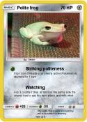 Polite frog