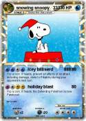 snowing snoopy