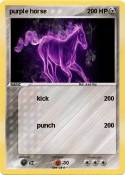 purple horse